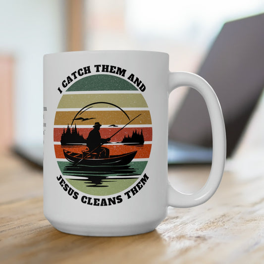 Fisher of Men Bible Verse Gift Mug