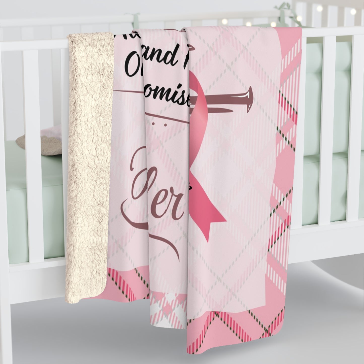 Personalized Breast Cancer Survivor God Affirmations Bible Verse Blanket