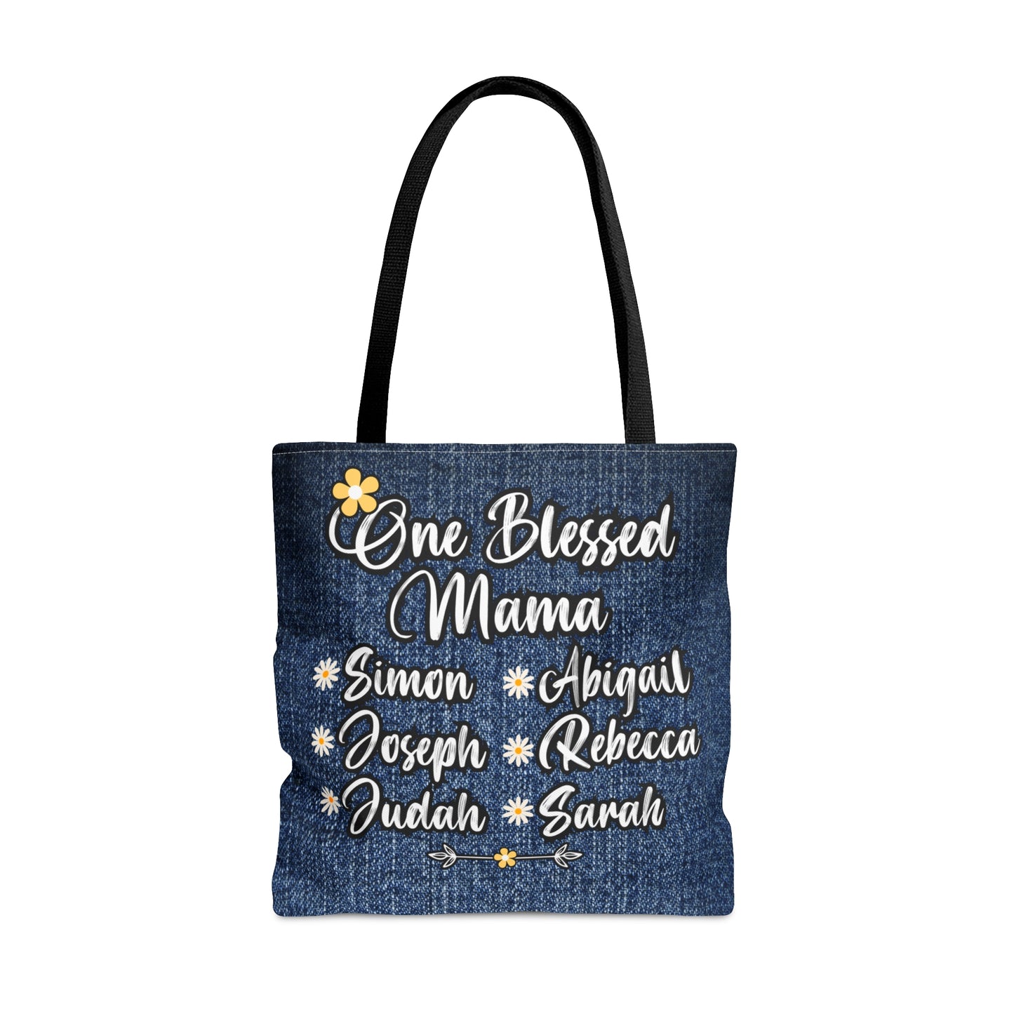 One Blessed Mama Personalized Tote Bag
