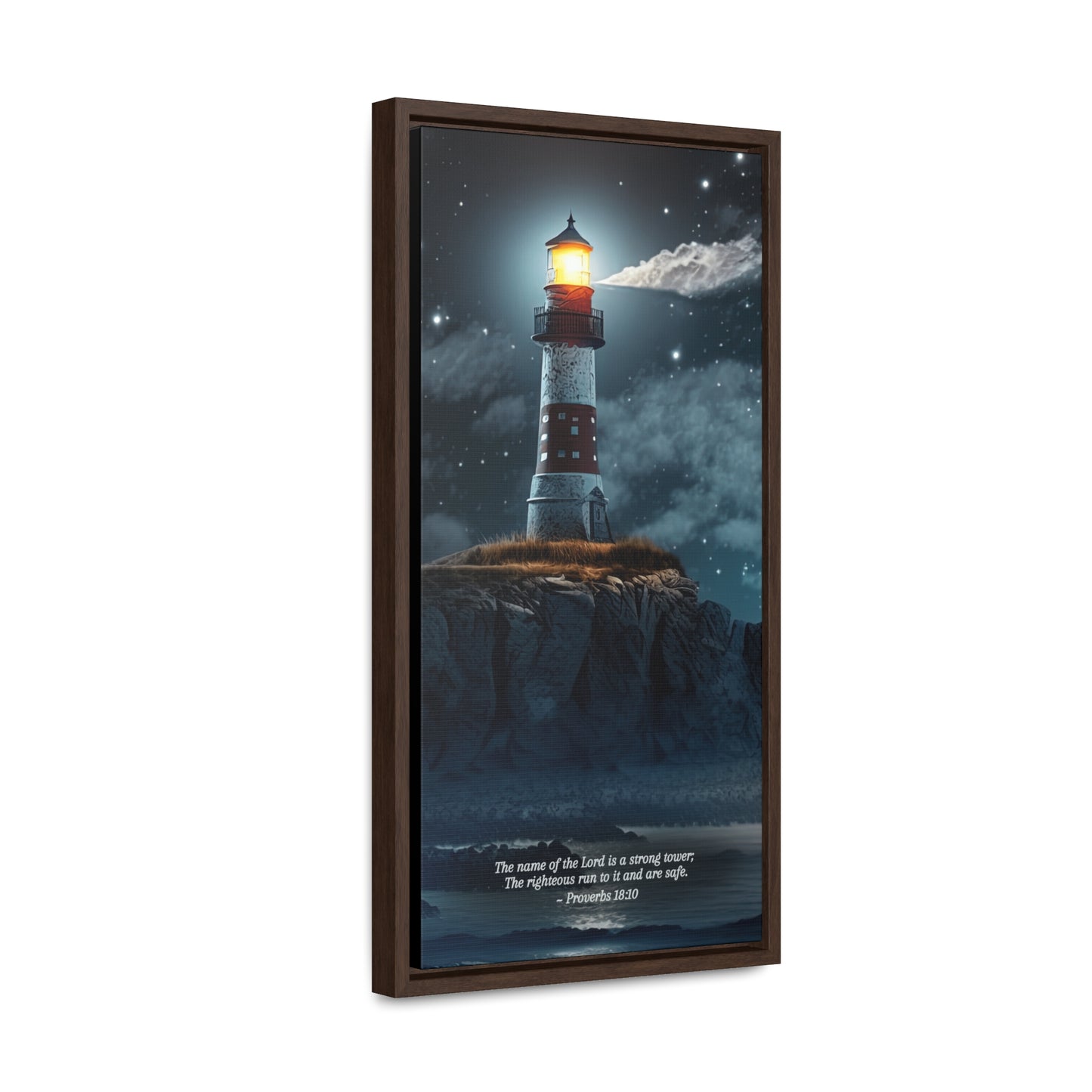 Christian Bible Verse Wall Hanging Decor - Lighthouse