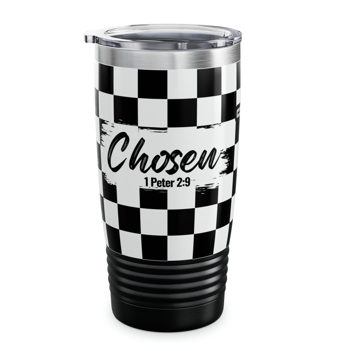 Chosen Checkerboard Tumbler Mug