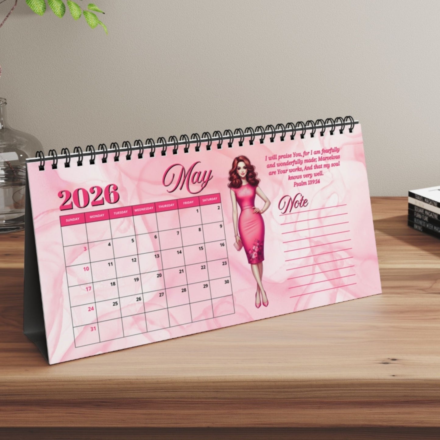 2026 Bible Verse Desk Calendar For Christian Women