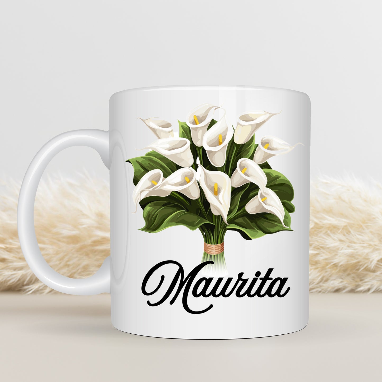 Personalized Mug To Daughter from Mom | Calla Lilies