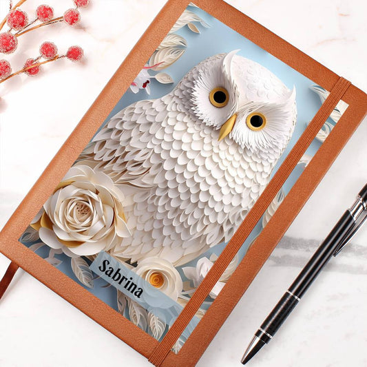 White Owl Personalized 3D Prayer Journal