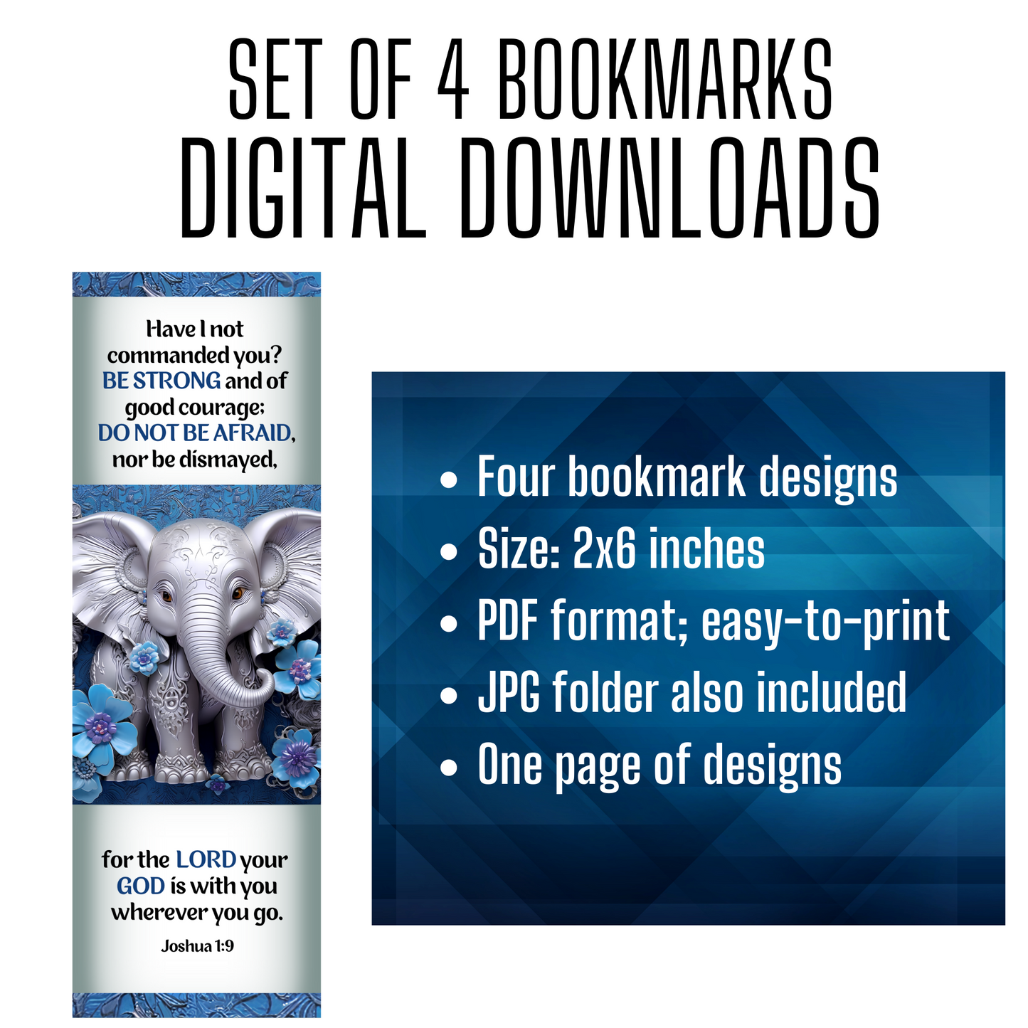 Printable 3D Animal Bookmarks