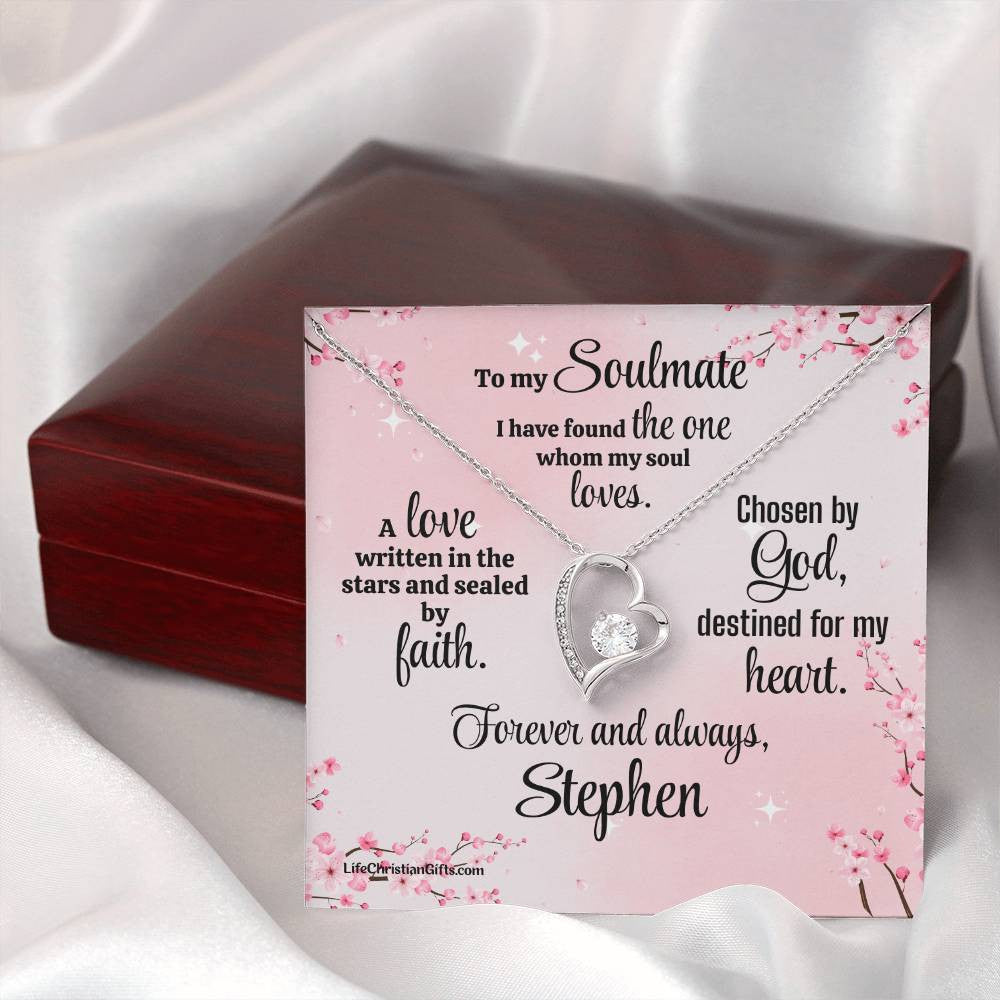 Soulmate Message Card With Forever Love Necklace - I Have Found The One