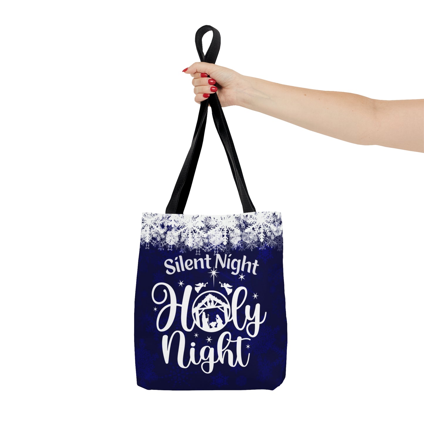 Nativity Scene Silent Night Holy Night Christmas Tote Bag
