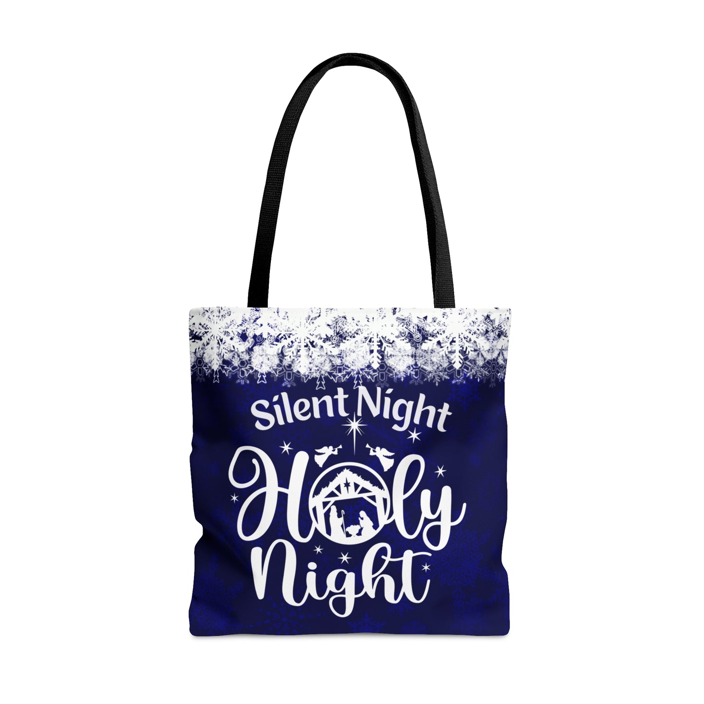 Nativity Scene Silent Night Holy Night Christmas Tote Bag
