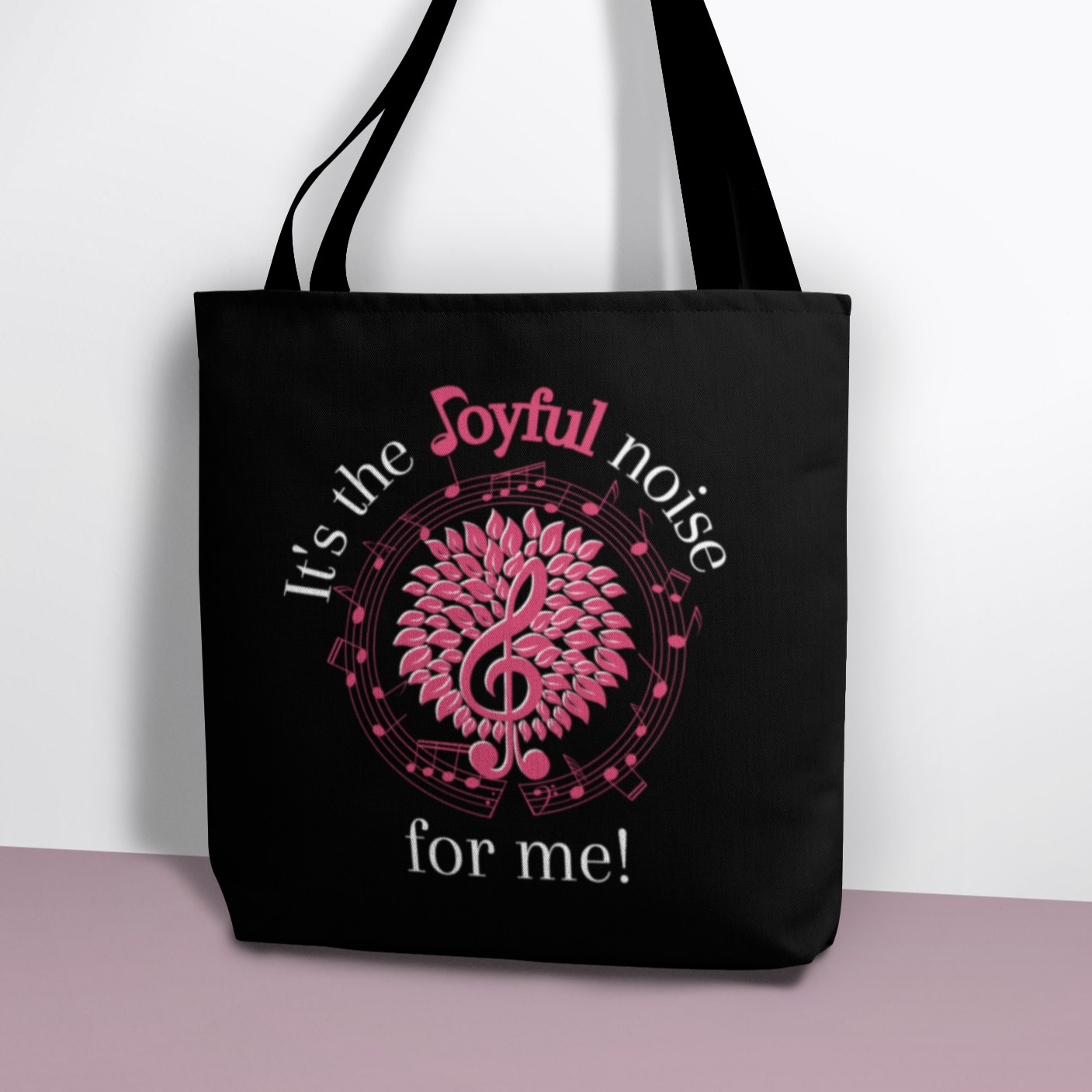 Choir Member Director Christian Faith Bible Book Tote Bag - Joyful Noise