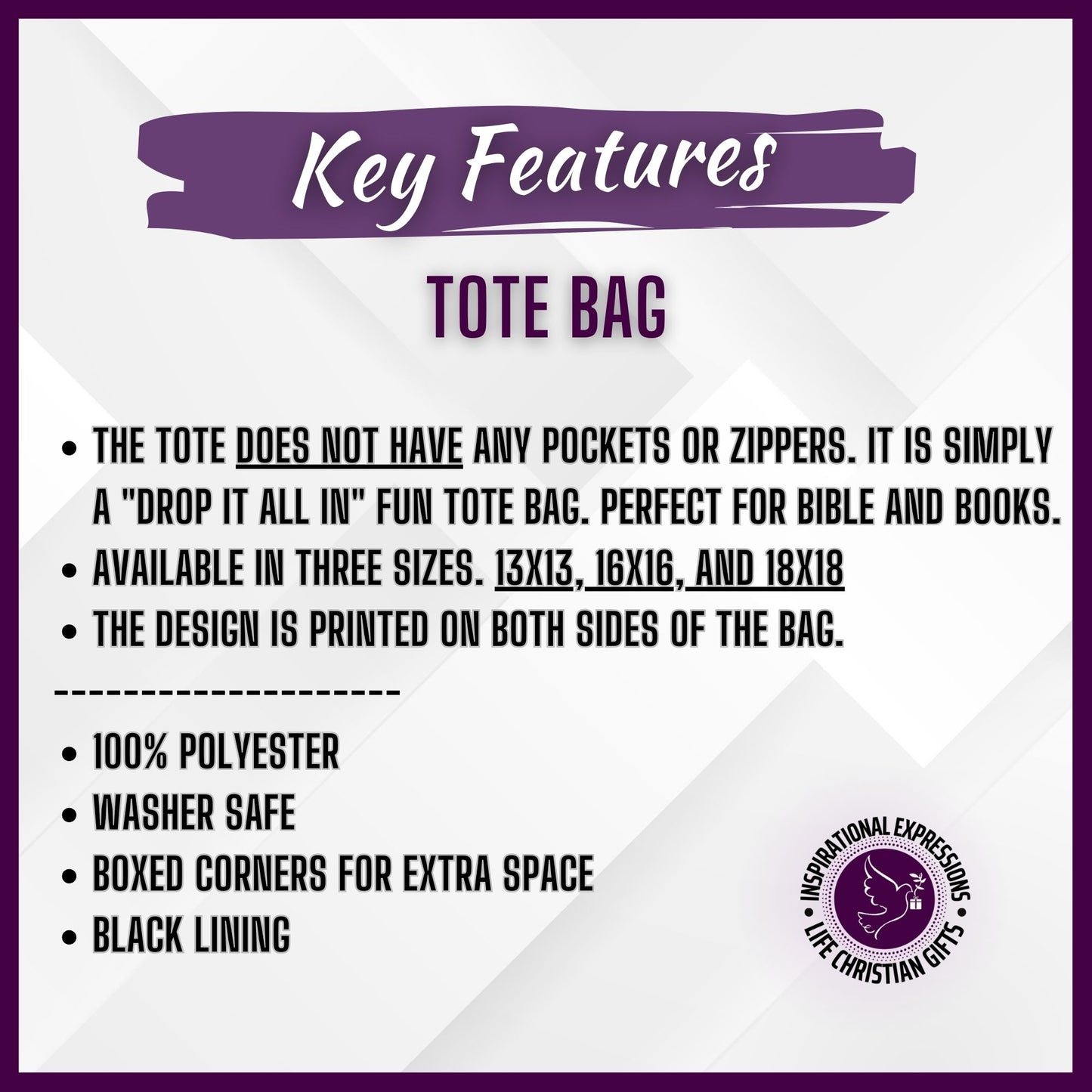 Personalized African American Woman Tote Bag Walking With Jesus