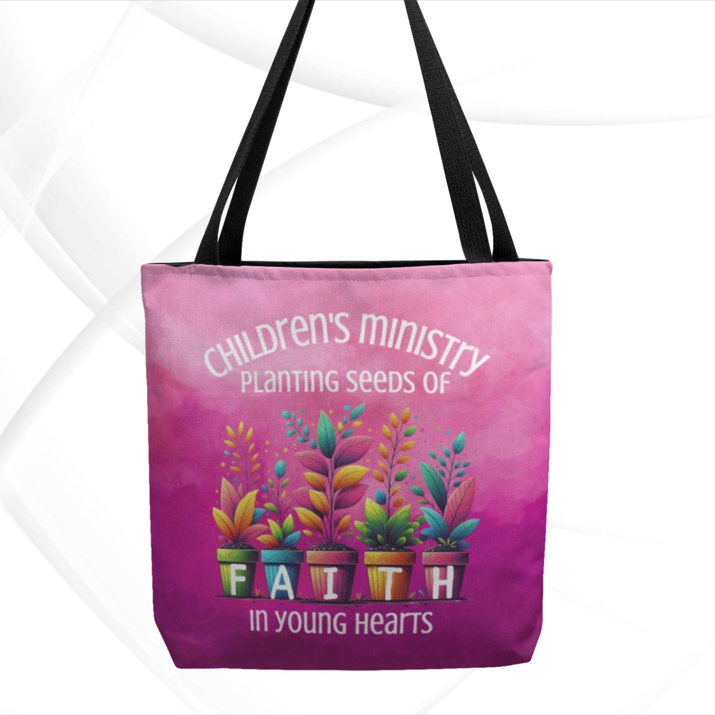 Children's Ministry Tote Bag - Planting Seeds of Faith In Young Hearts