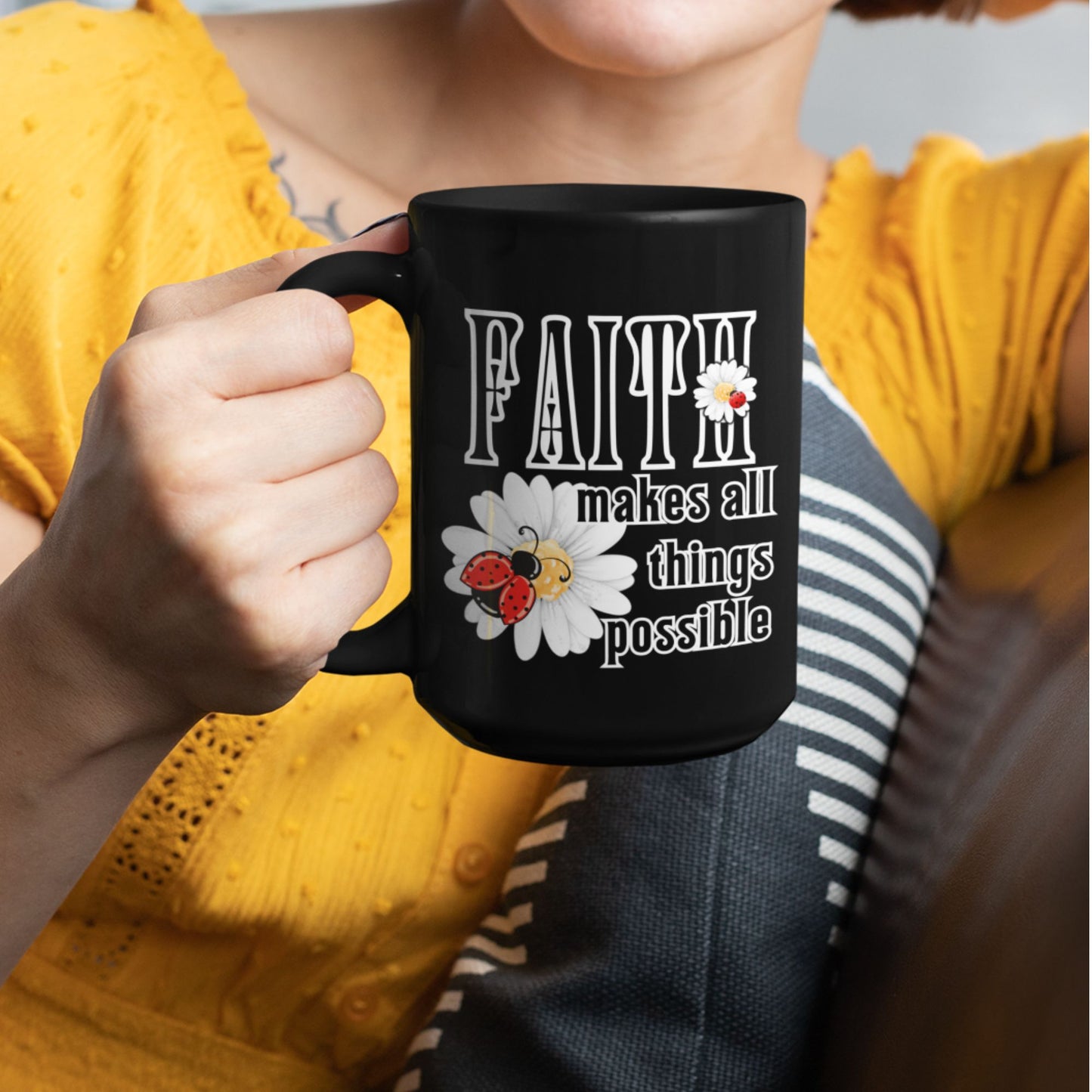 Personalized Christian Women's Mug - Faith Makes Things Possible