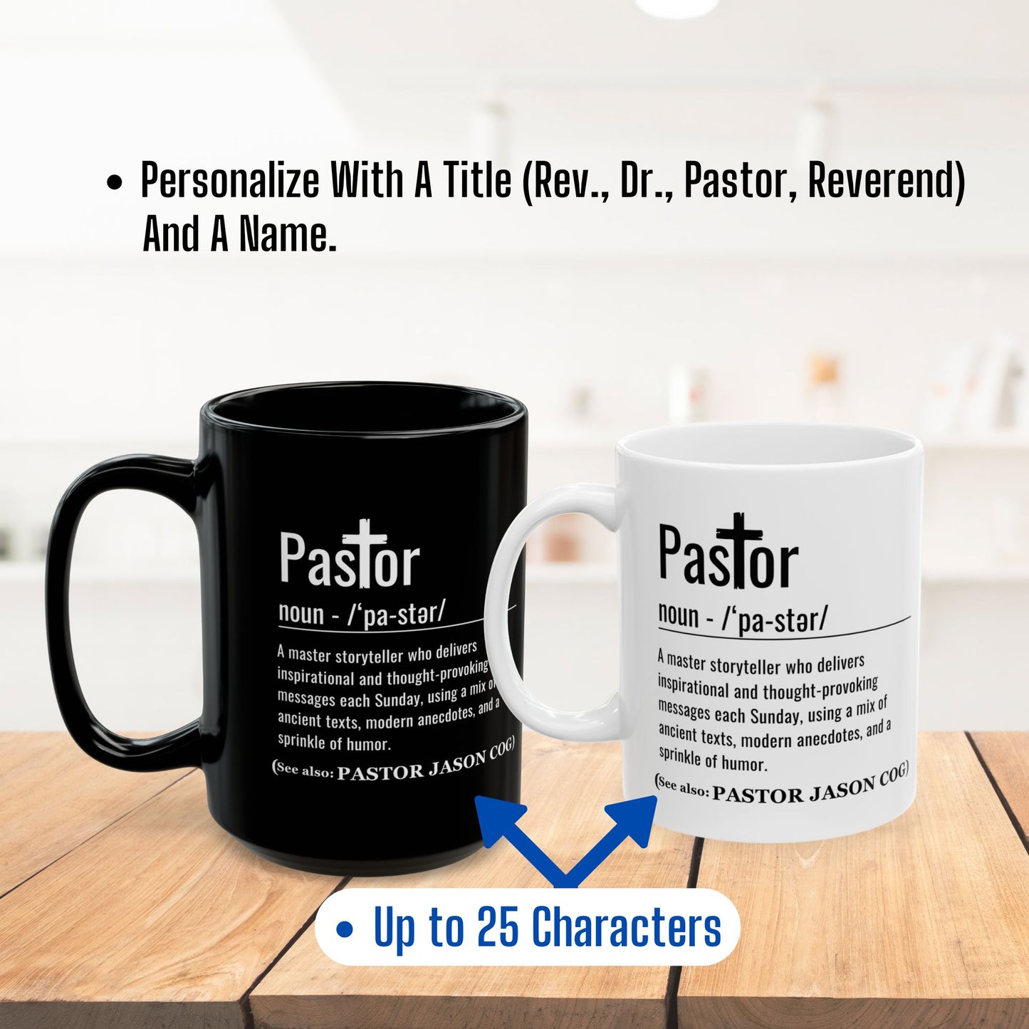 Pastor Appreciation Definition Mug Gift