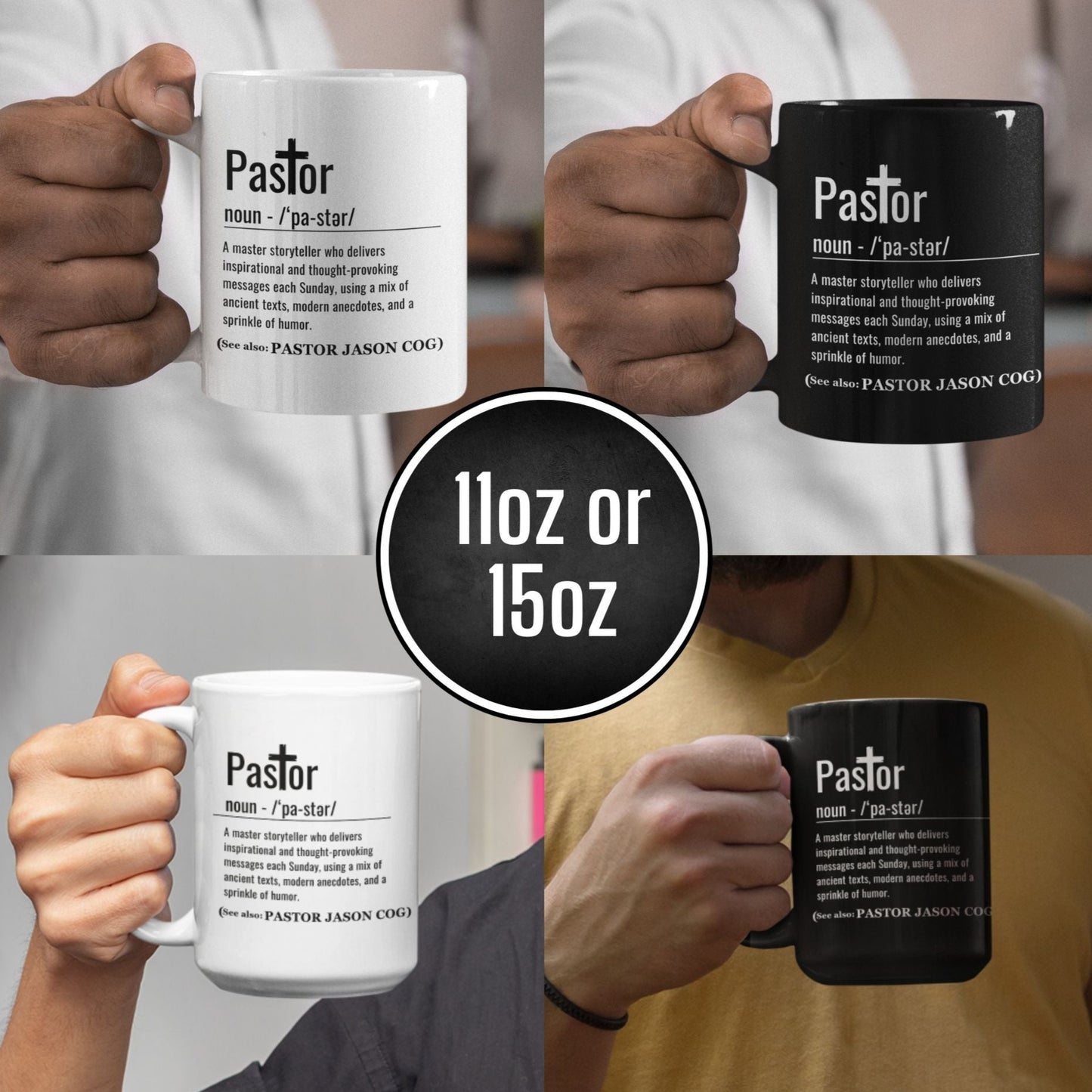 Pastor Appreciation Definition Mug Gift