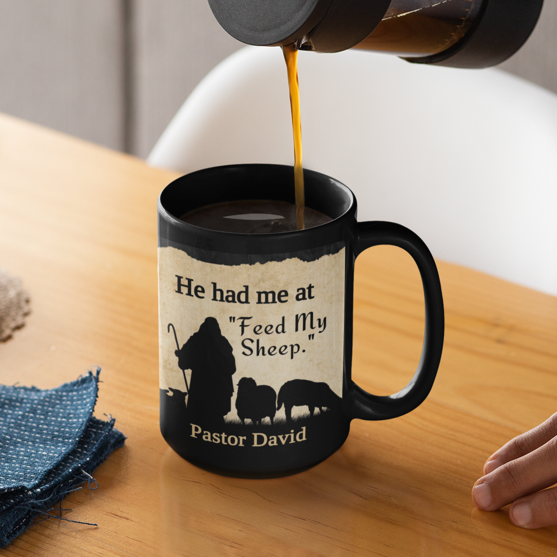 Pastor Appreciation Gift Mug - Feed My Sheep