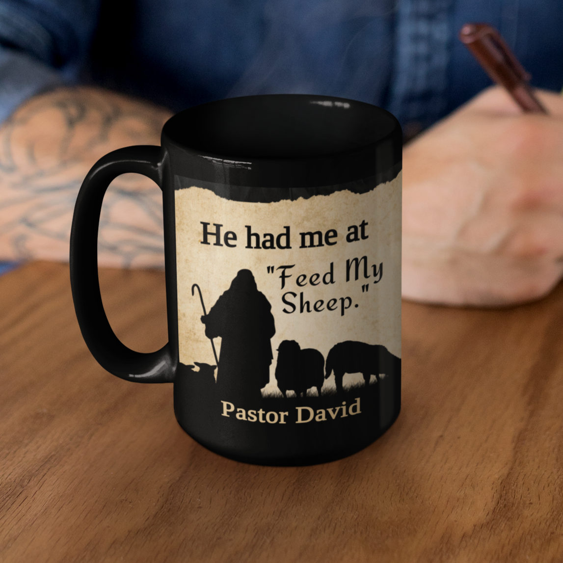 Pastor Appreciation Gift Mug - Feed My Sheep