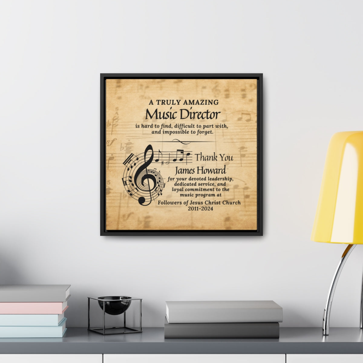 Wall Art Plaque For Music Director - Appreciation Gift
