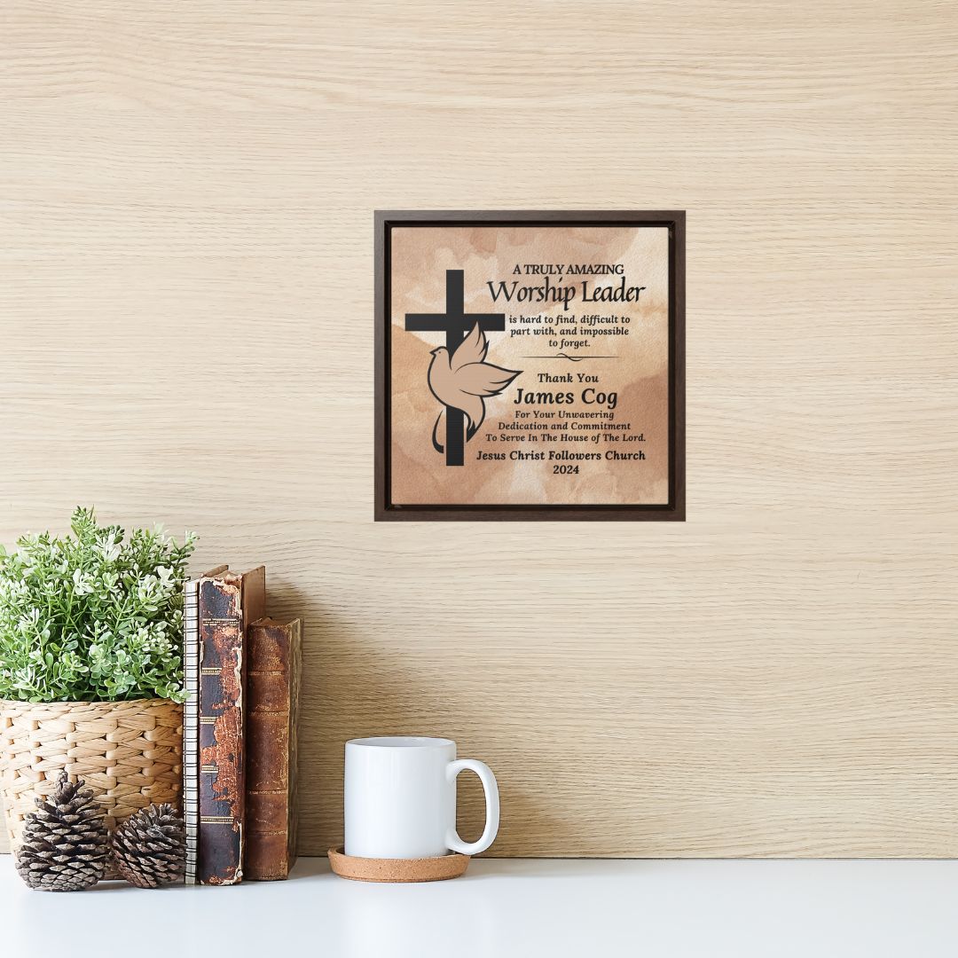 Amazing Worship Leader Canvas Wrap Personalized Plaque
