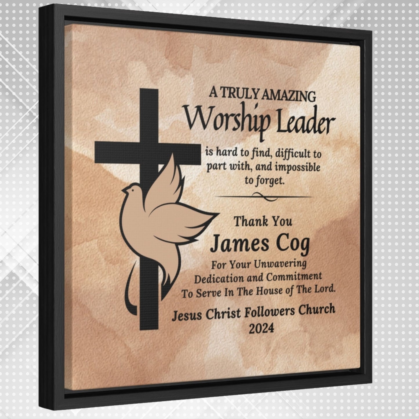 Amazing Worship Leader Canvas Wrap Personalized Plaque