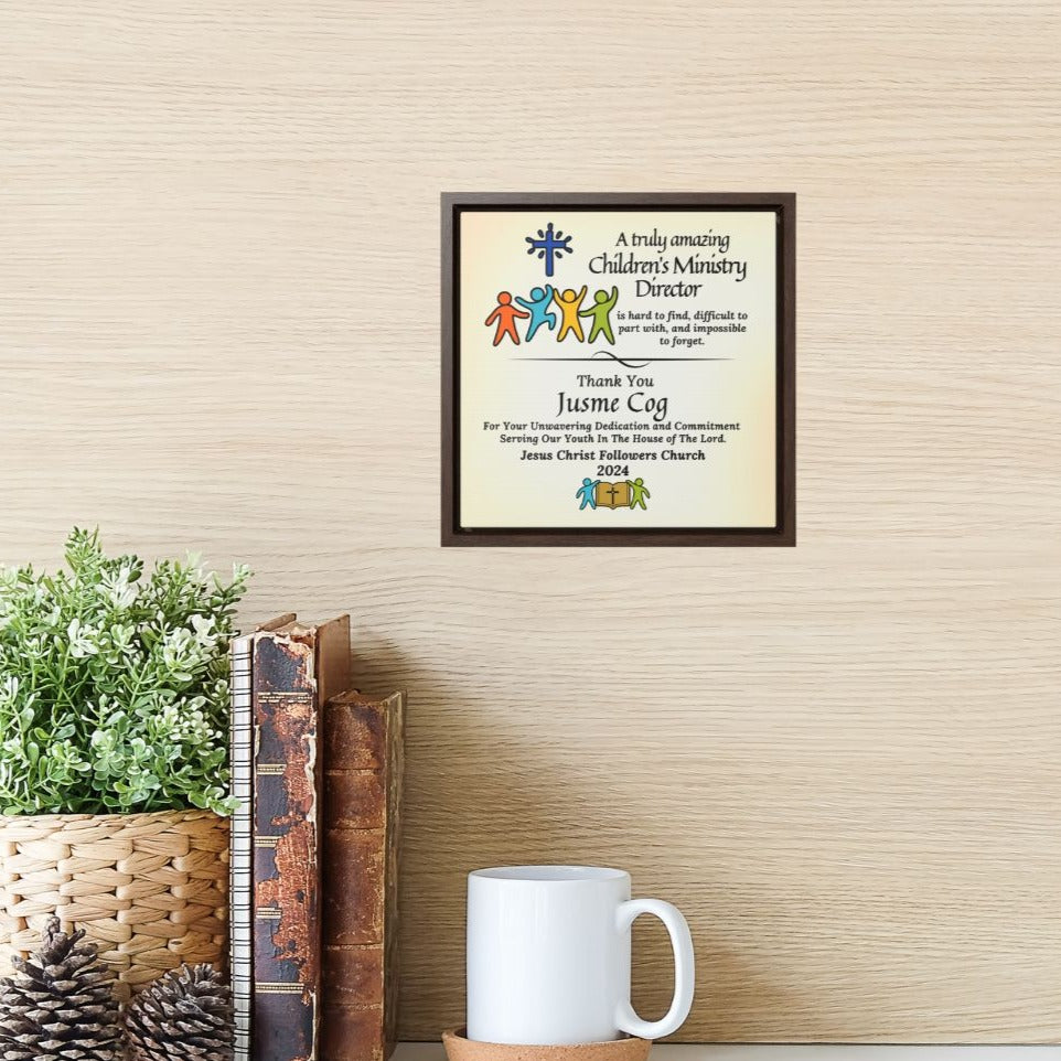 Amazing Children's Ministry Director Personalized Canvas Wrap