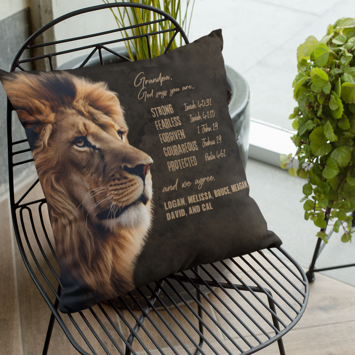 Personalized Pillow For Dad Or Grandpa - Fathers Day