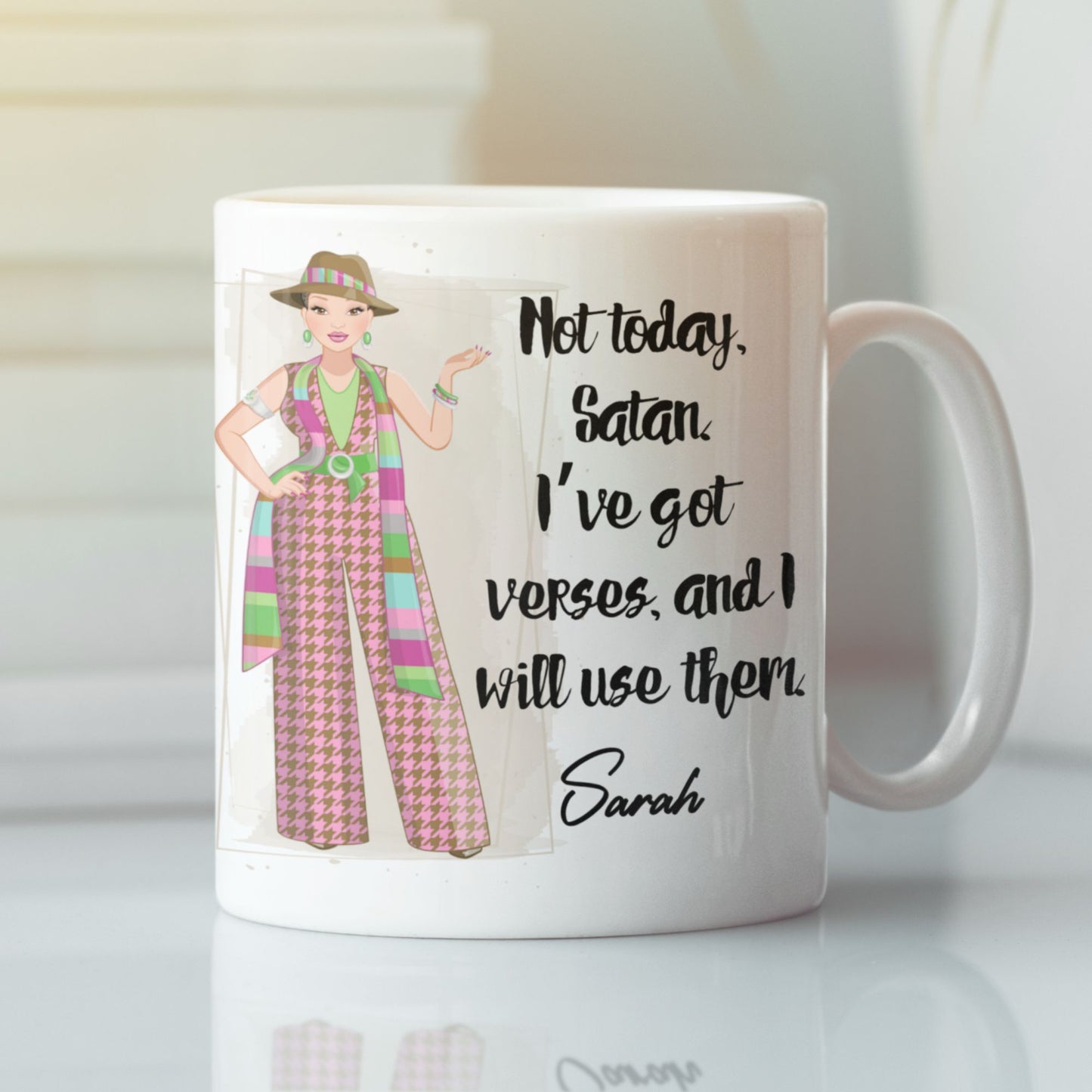 Personalized Sassy Message Christian Lady Mug