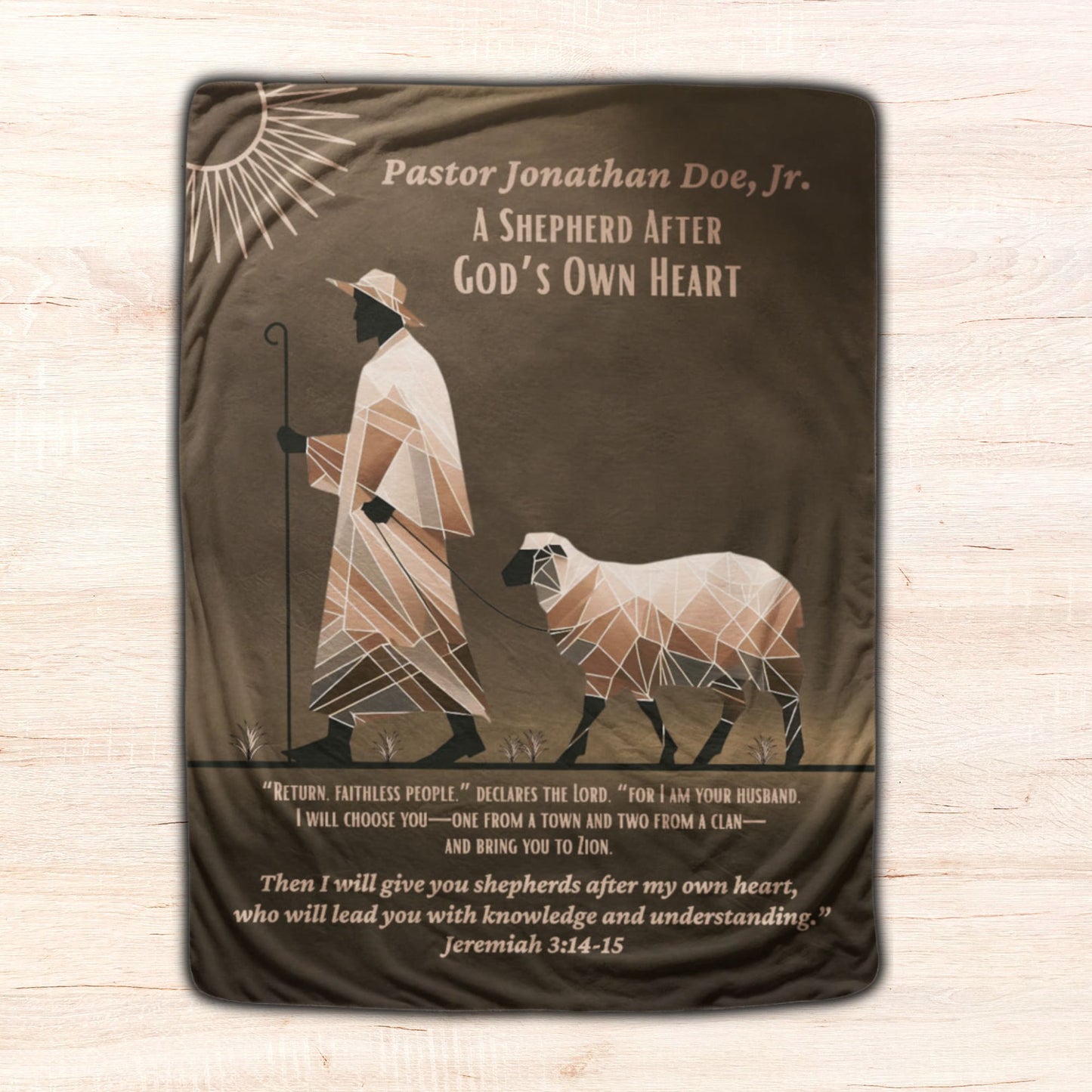 Bible Verse Sherpa Blanket - Pastor Shepherd