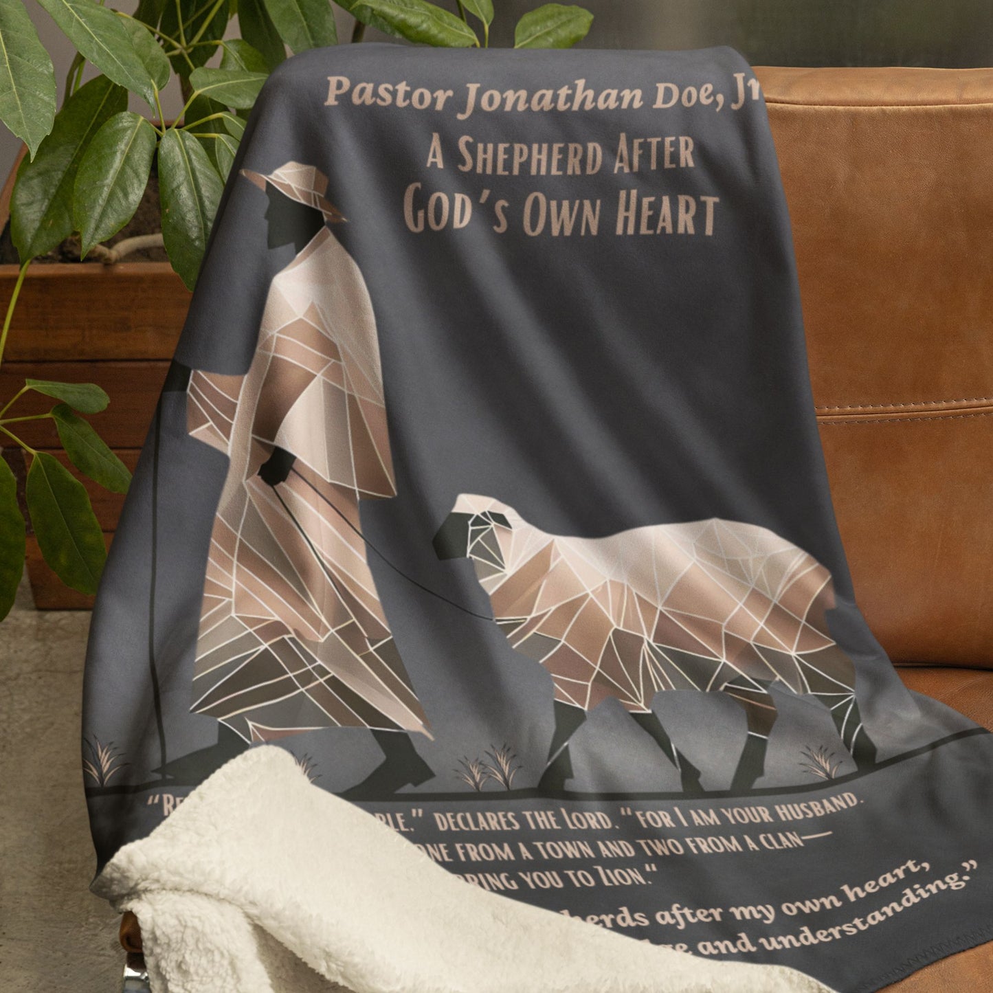 Bible Verse Sherpa Blanket - Pastor Shepherd