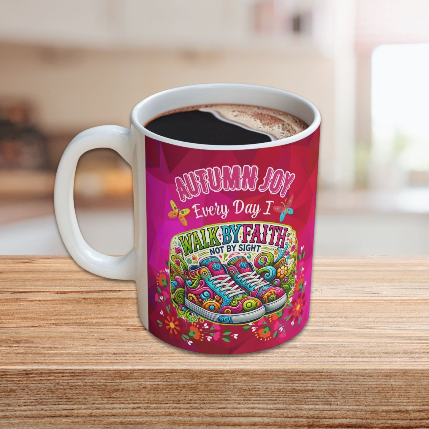 Walk By Faith Personalized Christian Faith Gift Mug