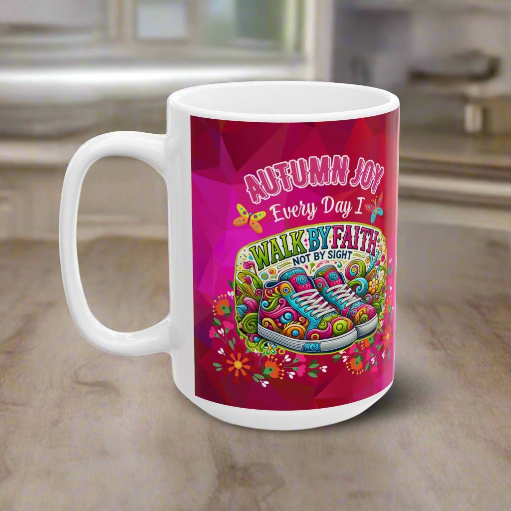 Walk By Faith Personalized Christian Faith Gift Mug