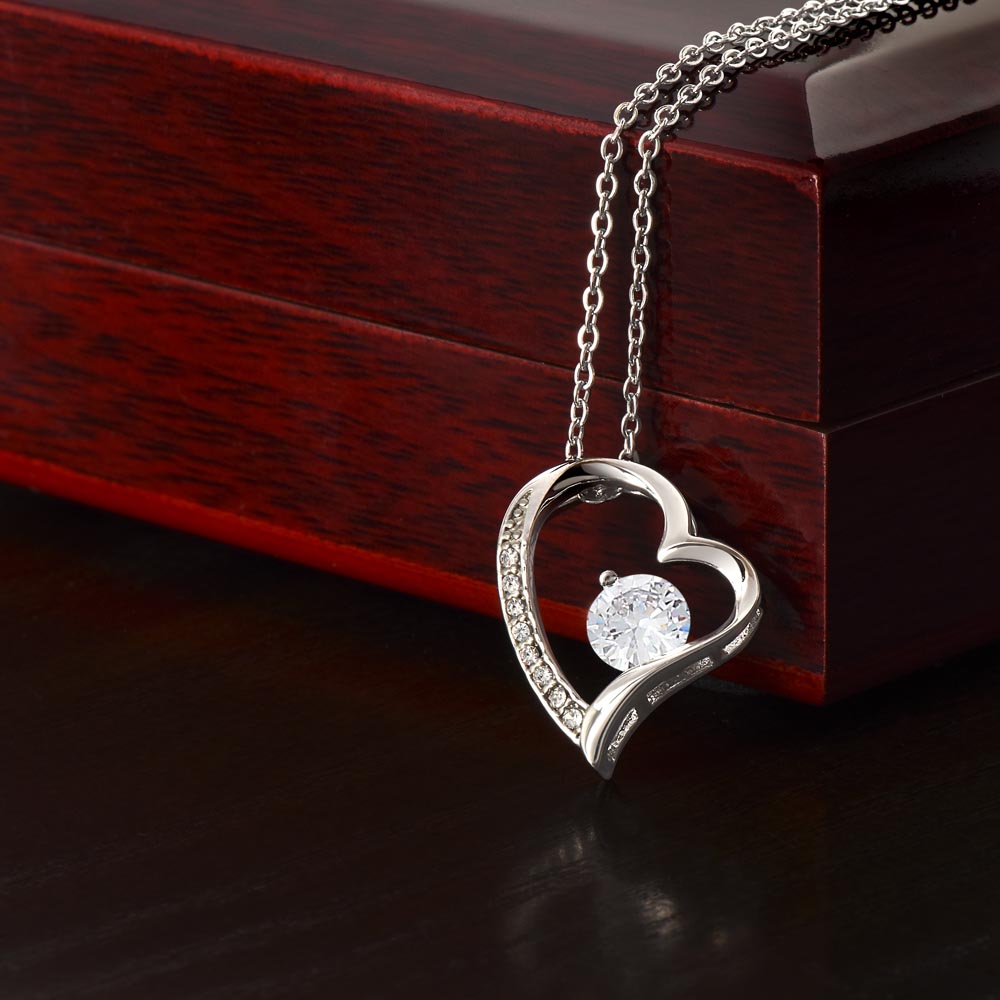 Personalized African American Auntie Forever Love Necklace Message Card - Classy & Cool