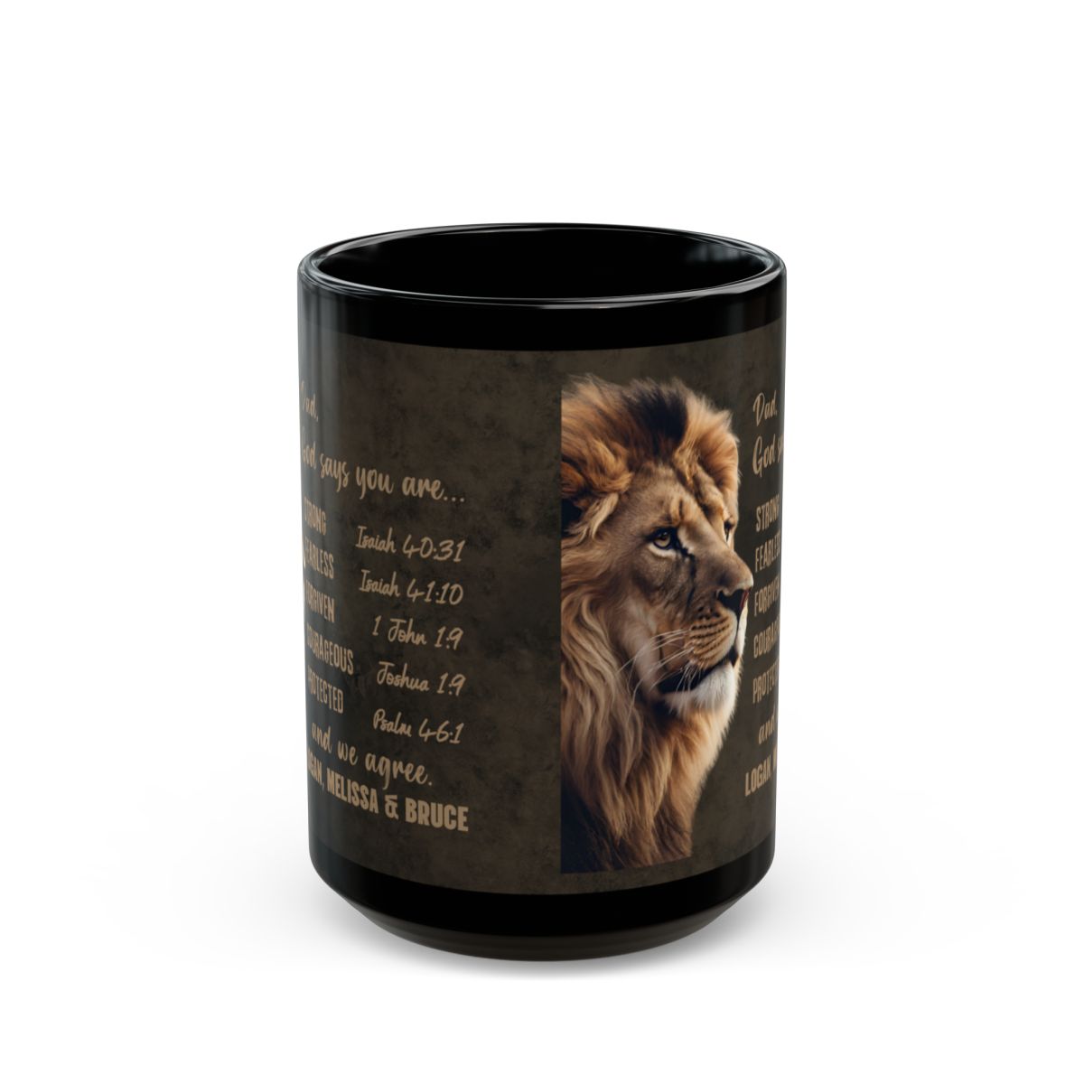 Personalized Dad / Grandpa Mug - Bible Verse Affirmations