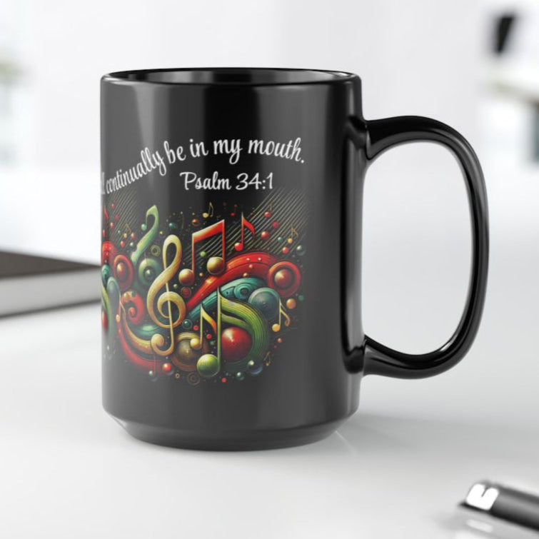Christian Gift Bible Verse Mug With Musical Note