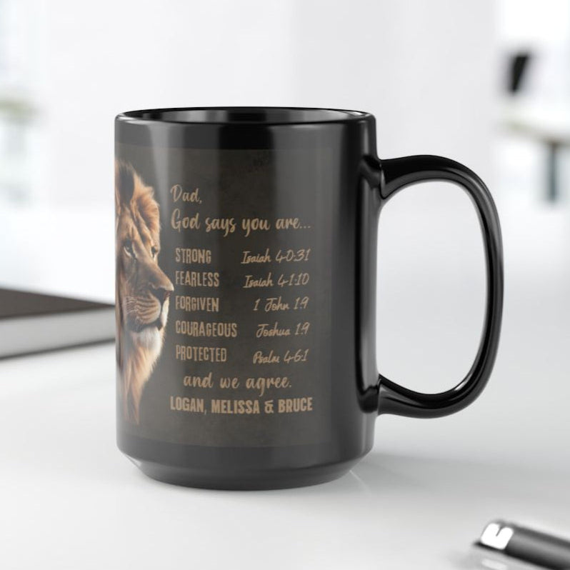 Personalized Dad / Grandpa Mug - Bible Verse Affirmations