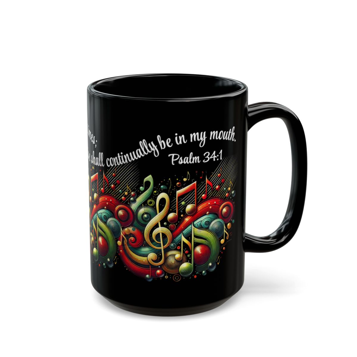 Christian Gift Bible Verse Mug With Musical Note