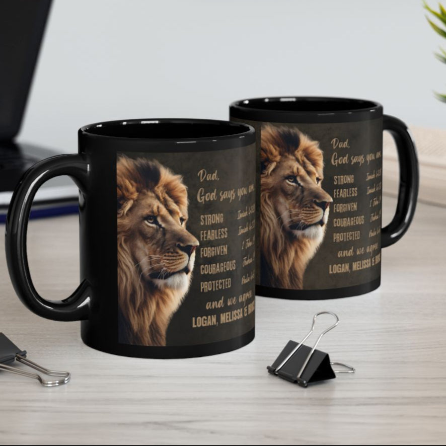 Personalized Dad / Grandpa Mug - Bible Verse Affirmations