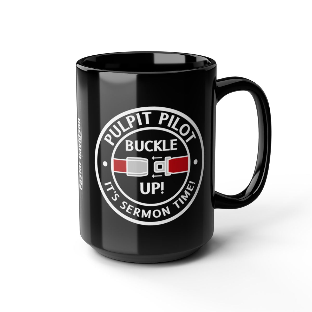 Fun Personalized Pastor Gift Pulpit Pilot Mug