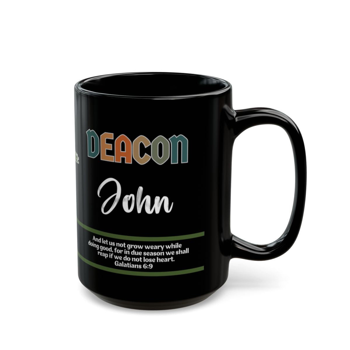 Deacon Coffee Mug - Bible Verse Personalized Gift