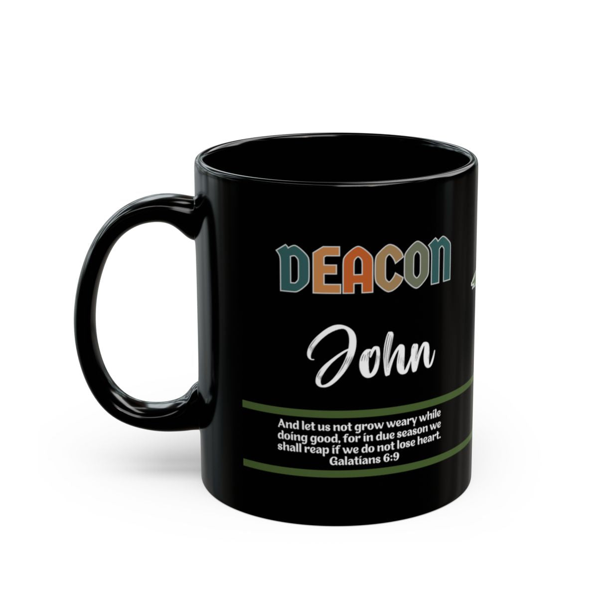Deacon Coffee Mug - Bible Verse Personalized Gift