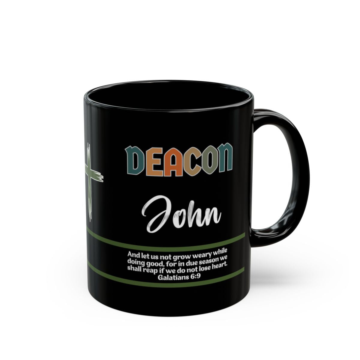 Deacon Coffee Mug - Bible Verse Personalized Gift