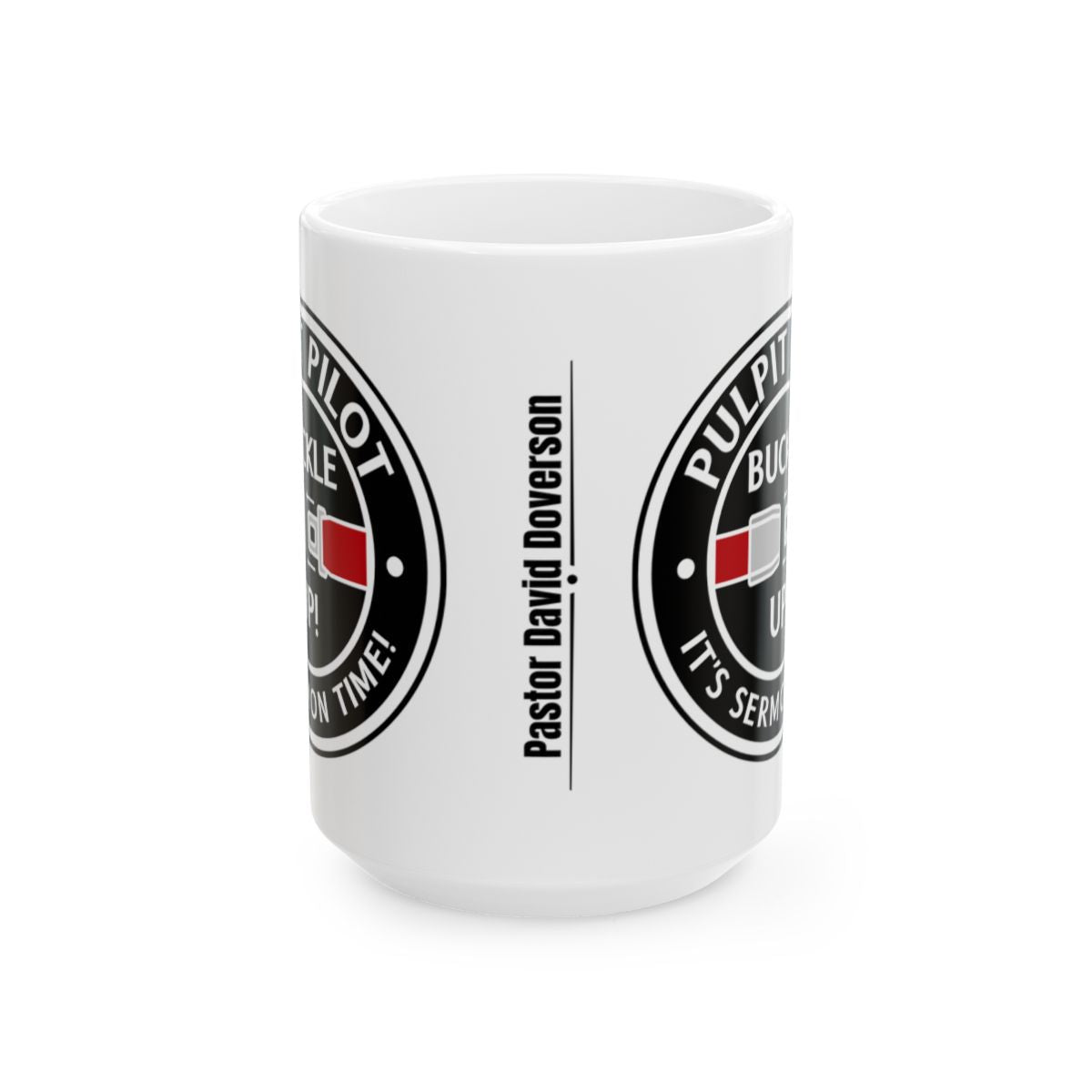 Fun Personalized Pastor Gift Pulpit Pilot Mug