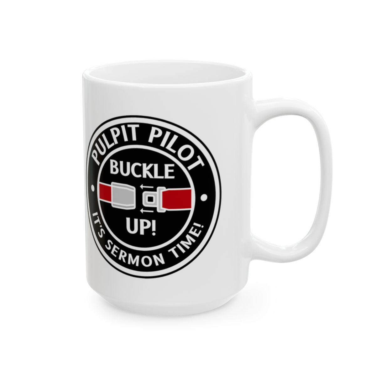 Fun Personalized Pastor Gift Pulpit Pilot Mug