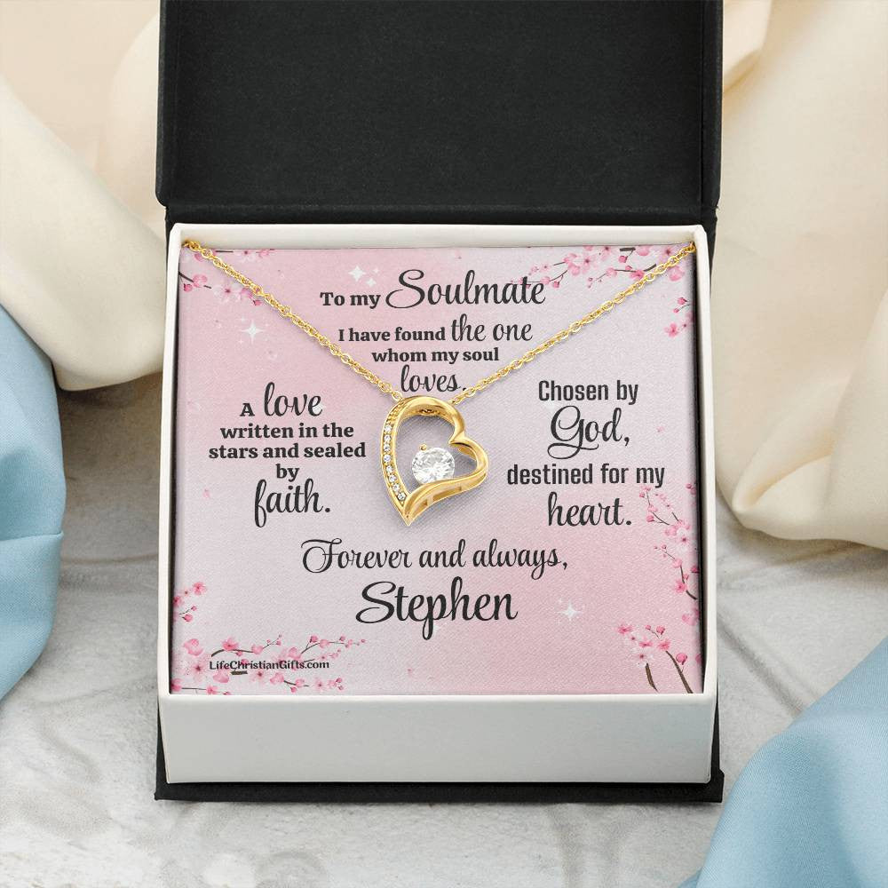 Soulmate Message Card With Forever Love Necklace - I Have Found The One