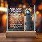 Personalized Acrylic Desk Plaque For Christian Dad - Lighthouse