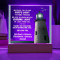 Personalized Acrylic Desk Plaque For Christian Dad - Lighthouse