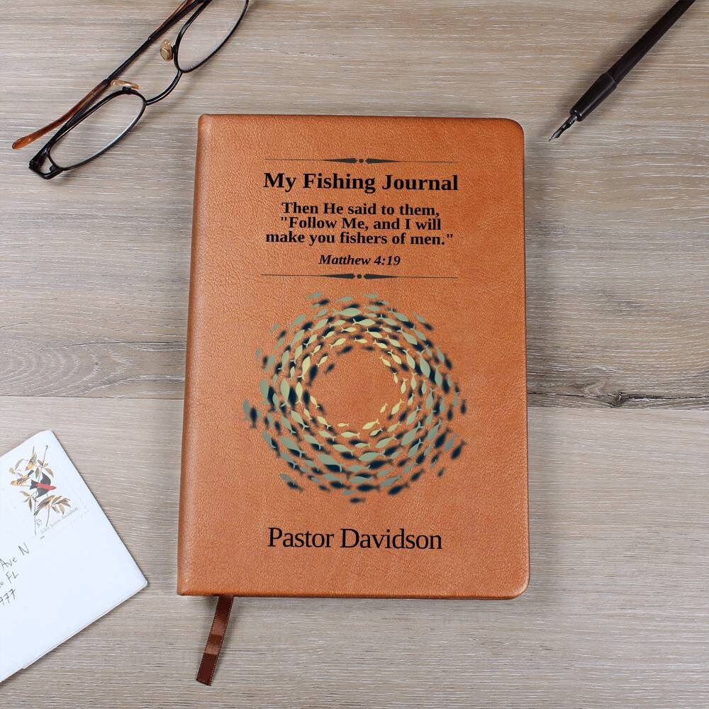 Fisher of Men Pastor Appreciation Gift Journal Notebook