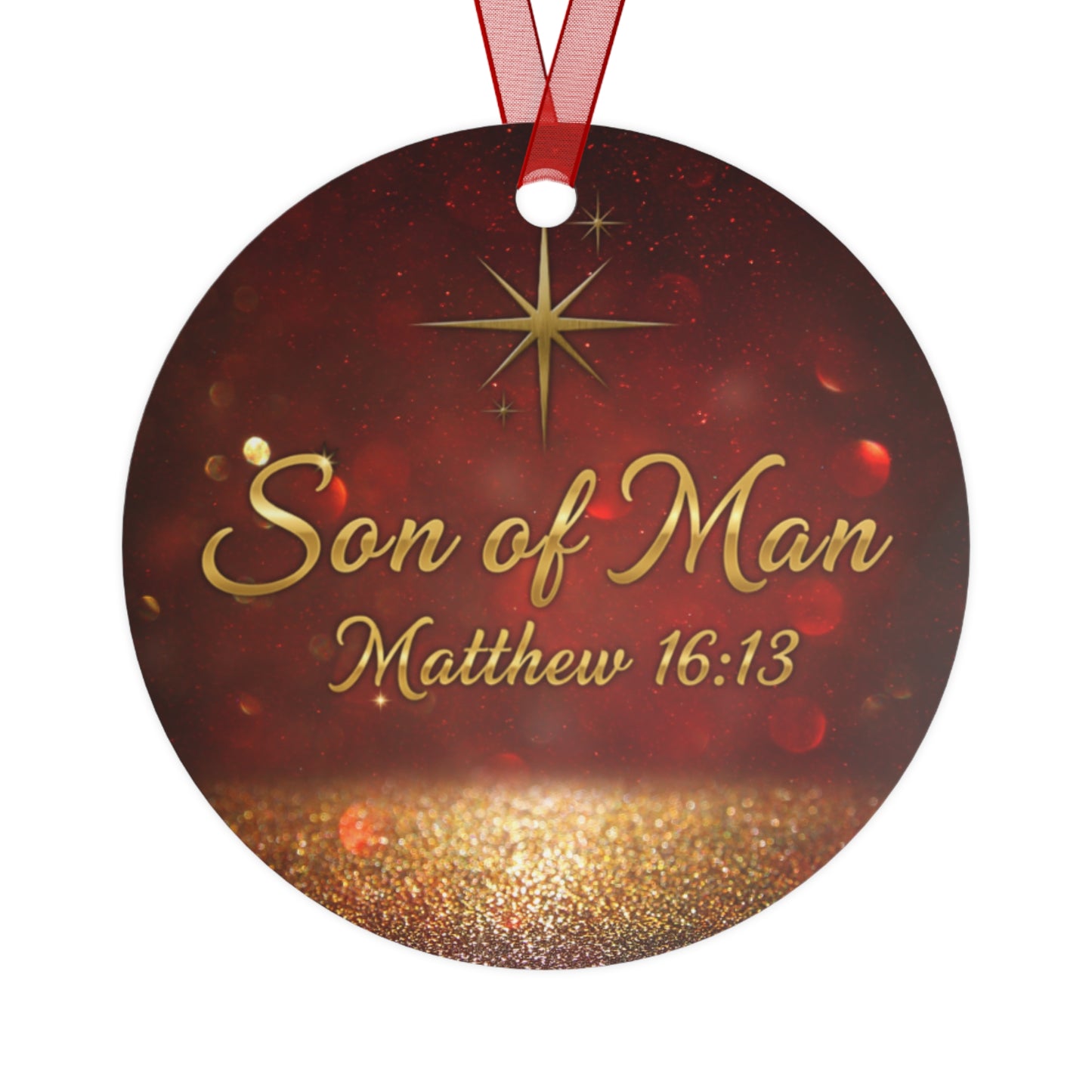 Christian Christmas Ornament With Bible Verse - Son of Man