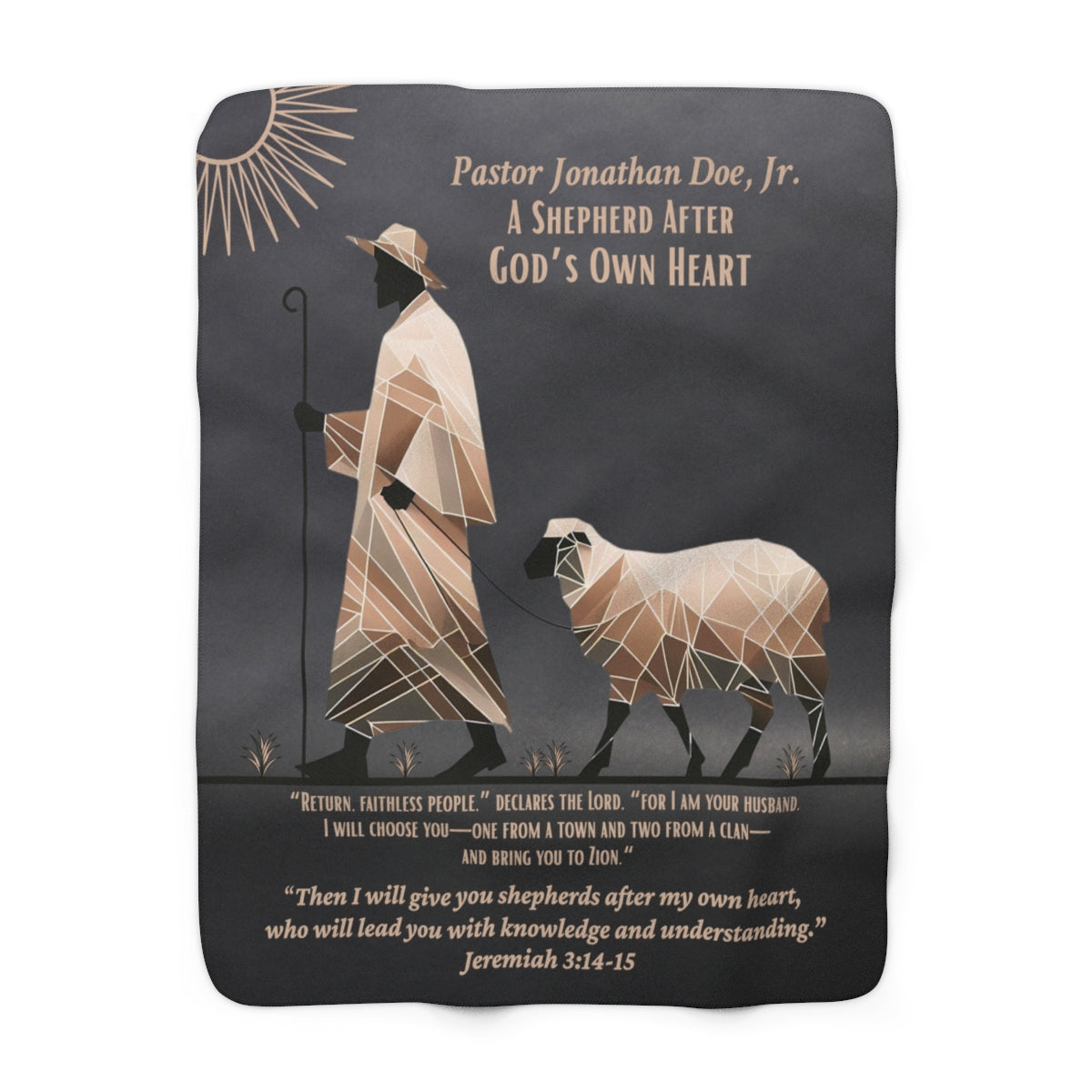 Bible Verse Sherpa Blanket - Pastor Shepherd