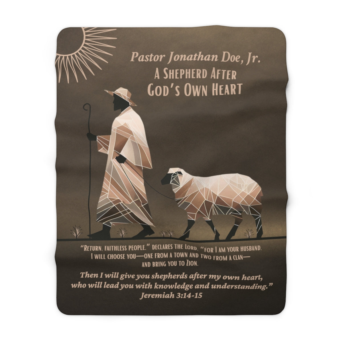 Bible Verse Sherpa Blanket - Pastor Shepherd