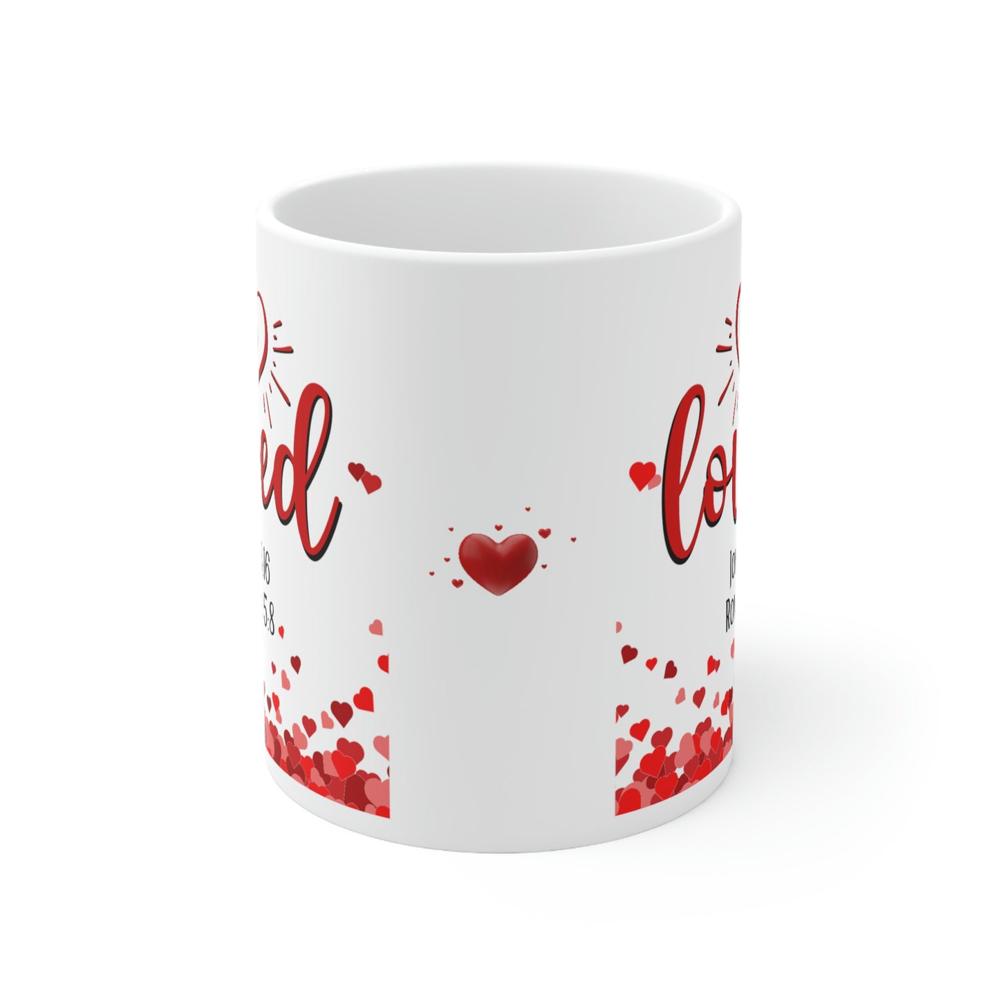 Loved Christian Bible Verse Ceramic Mug